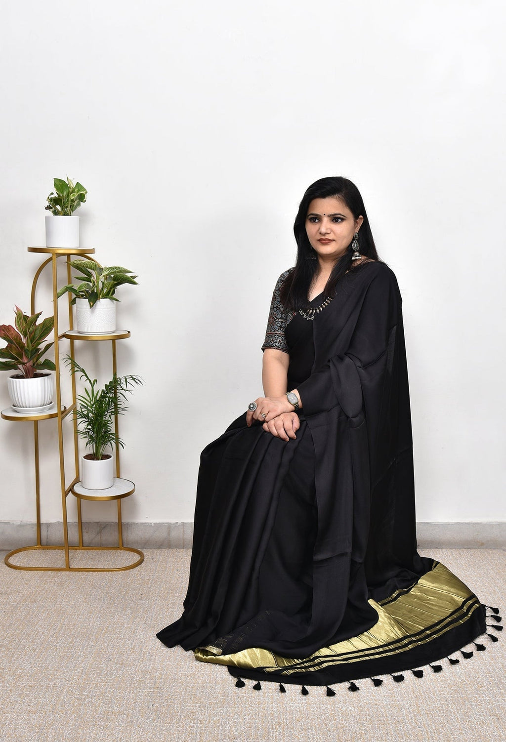 PLAIN MODAL SILK SAREE