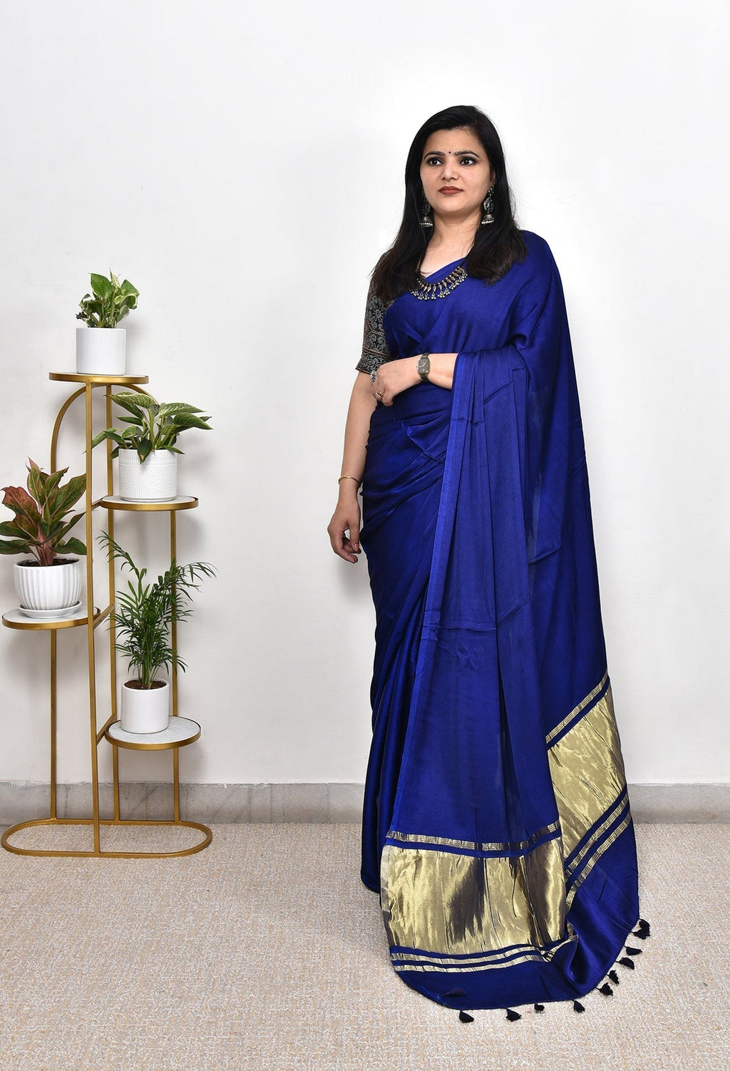 PLAIN MODAL SILK SAREE