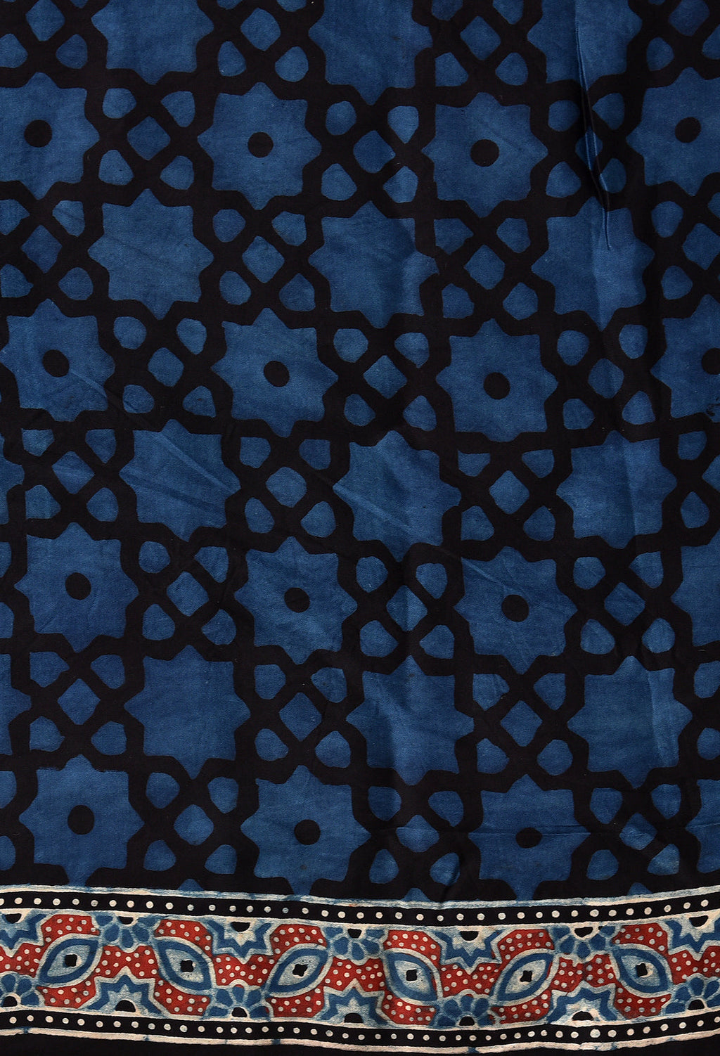 NAVY BLUE MODAL SILK DIGITAL PRINTED SAREE