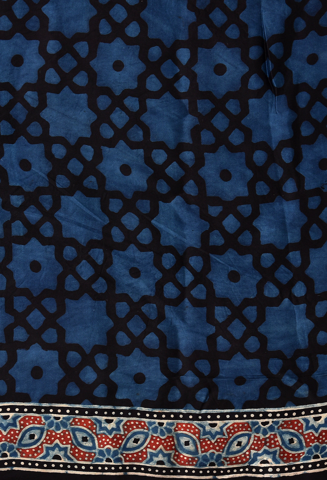 NAVY BLUE MODAL SILK DIGITAL PRINTED SAREE