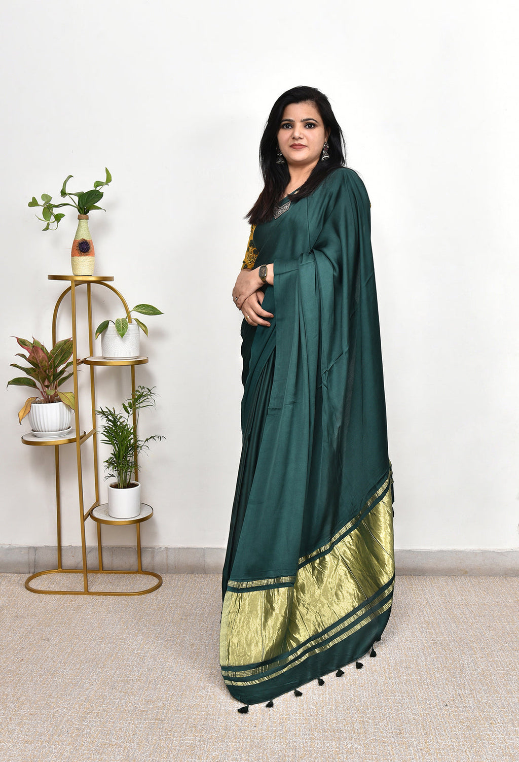 PLAIN MODAL SILK SAREE