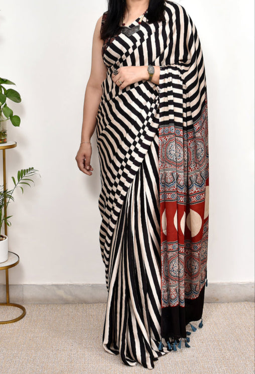 MODAL SILK DIGITAL PRINTED SAREE