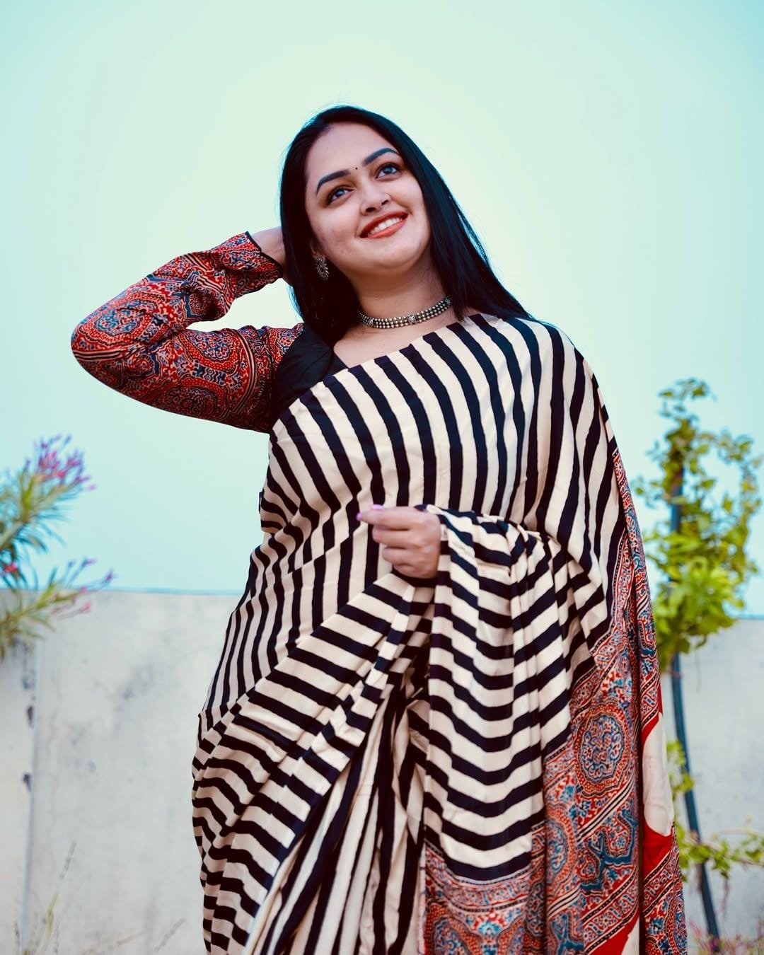 MODAL SILK DIGITAL PRINTED SAREE