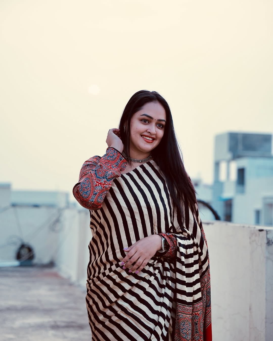 MODAL SILK DIGITAL PRINTED SAREE